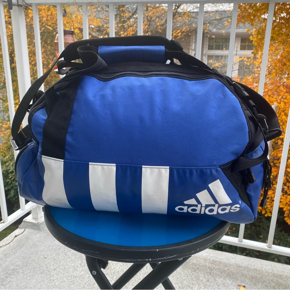 Adidas Blue Duffel Bag